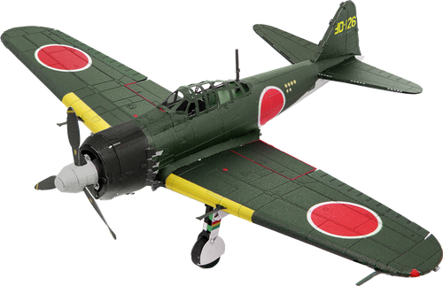 WWII Mitsubishi Zero Metal Earth 3D Model Kit ME1012 WWII Mitsubishi Zero Metal Earth 3D Model Kit ME1012