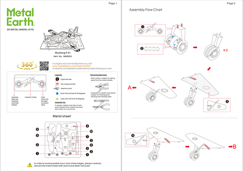 Easy to follow instructions. No glue required.