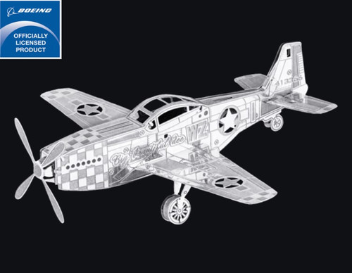 BOEING™ 'Big Beautiful Doll' Mustang P-51 WWII Aircraft Metal Earth 3D Model Kit MMS003 BOEING™ 'Big Beautiful Doll' Mustang P-51 WWII Aircraft Metal Earth 3D Model Kit MMS003