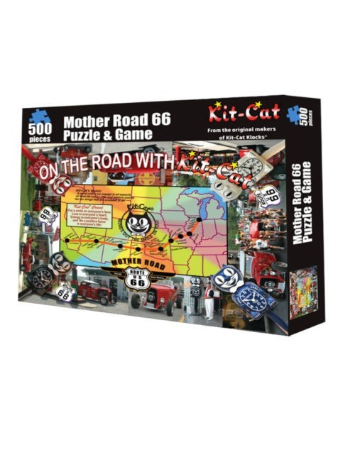 The 75th Kit-Cat Klock® 'Mother Road 66' Puzzle and Game PZ-2-500 The 75th Kit-Cat Klock® 'Mother Road 66' Puzzle and Game PZ-2-500