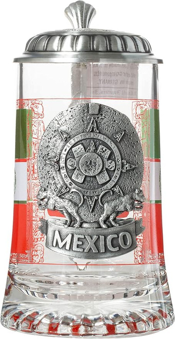 Mexico Heritage Glass Beer Stein 5990