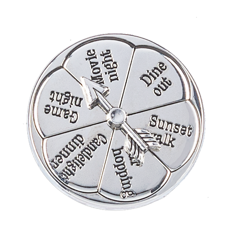 The Date Night Decider Spinning Pocket Charm ER73311