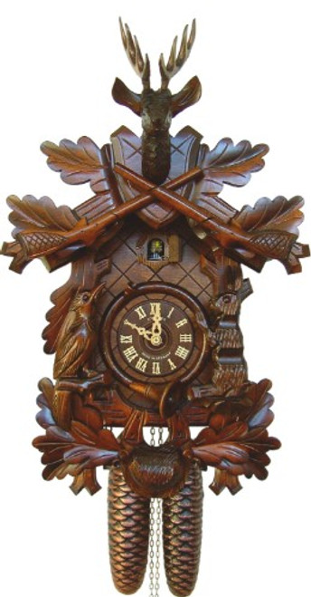 Schneider 'Before the Hunt' 8-Day Traditional German Cuckoo Clock 8T 215/9
