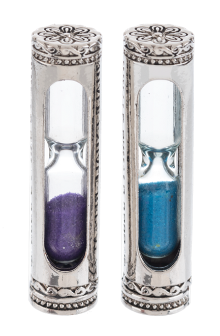 Time-out Timer with your choice of either purple or blue sand Time-out Timer with your choice of either purple or blue sand