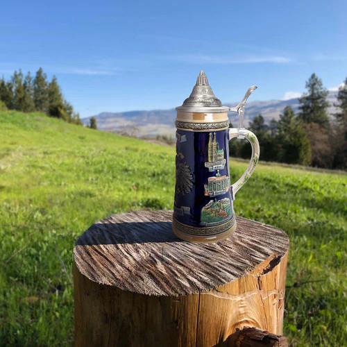 'Germany-Deutschland' Historical Cities with Medieval Eagle Coat of Arms Beer Stein, 0.7L - S4545 'Germany-Deutschland' Historical Cities with Medieval Eagle Coat of Arms Beer Stein, 0.7L - S4545