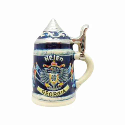 Eagle Crest Helen, Ga Blue Stein Ceramic Magnet H108MM