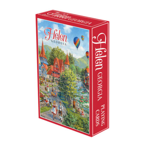 'Helen, Georgia' Alpine Village with Balloons Playing Cards 307CN