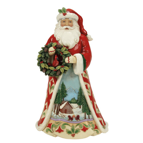 Christmas's Peaceful Retreat Santa 6017032 | Jim Shore™ Christmas at the Lodge Collection