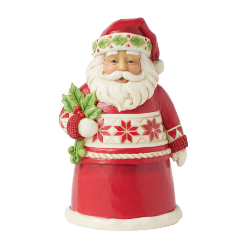 Holly Berry Noel Santa 6017047 | Jim Shore™ Nordic Noël Collection
