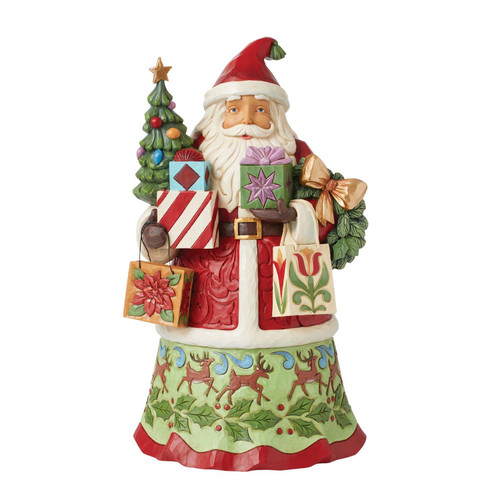 Jim Shore All Wrapped Up Santa Tablepiece 6015501