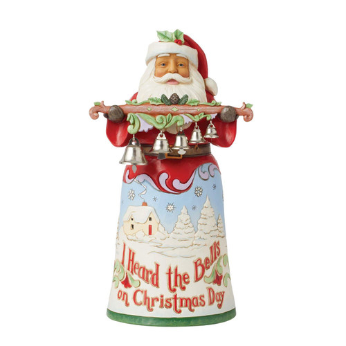 18th Annual Christmas Song Series "I Heard the Bells on Christmas Day" Santa 6015497 | Jim Shore™ Song Series Collection