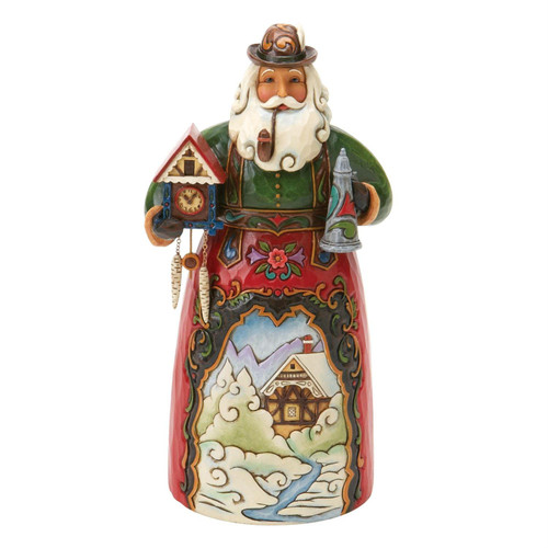 Frohe Weihnachten German Santa 4017646 | Jim Shore™ Around the World Collection
