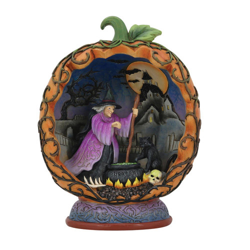 LED Light-Up Come in for a Spell Pumpkin Figurine 6014484