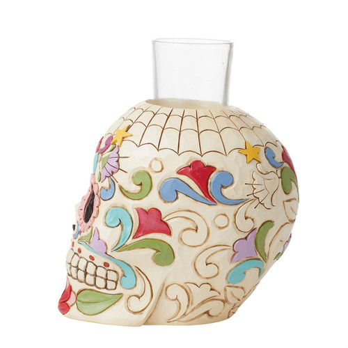Día de los Muertos (Day of the Dead) Skull Candleholder Figurine 6012756 Día de los Muertos (Day of the Dead) Skull Candleholder Figurine 6012756