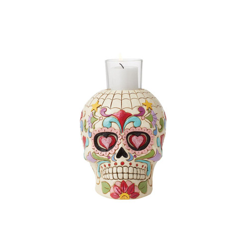 Día de los Muertos (Day of the Dead) Skull Candleholder Figurine 6012756 Día de los Muertos (Day of the Dead) Skull Candleholder Figurine 6012756