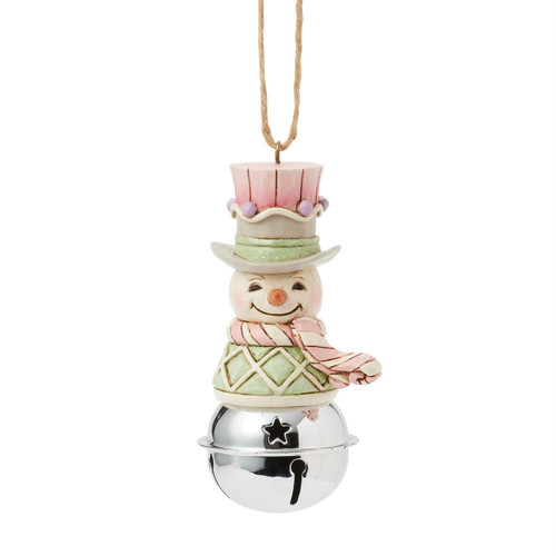 Jingle Bell Snowman Ornament 6017027 | Jim Shore™ Heartwood Sweets Collection