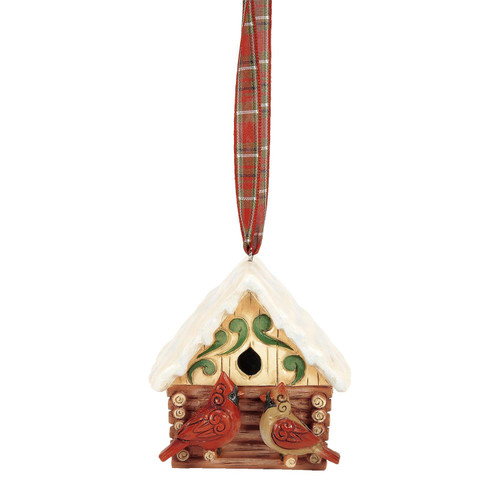 Christmas at the Lodge Birdhouse Ornament 6017040 | Jim Shore™ Christmas at the Lodge Collection