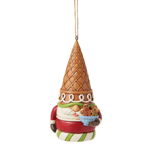 Gingerbread Gnome with Cookie Bowl Ornament 6017269 | Jim Shore™ Gingerbread Christmas Collection