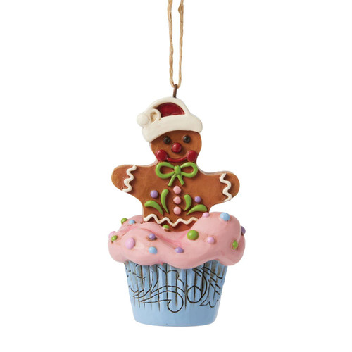 Gingerbread Cupcake Ornament 6017271 | Jim Shore™ Gingerbread Christmas Collection