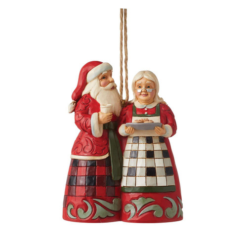 Highland Glen Santa & Mrs. Claus Ornament 6012877 | Jim Shore™ Holiday Glen Collection