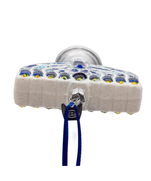 Noble Gems™ Glass Menorah Ornament NB1881 Noble Gems™ Glass Menorah Ornament NB1881