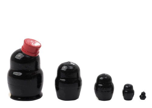 5pc. Mini Penguin Matryoshka Nesting Doll 350691M 5pc. Mini Penguin Matryoshka Nesting Doll 350691M