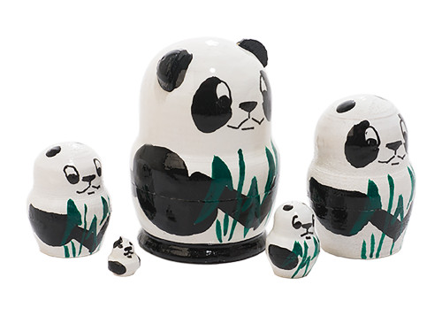 5pc. Mini Panda Matryoshka Nesting Doll 250691M 5pc. Mini Panda Matryoshka Nesting Doll 250691M