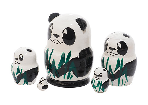 5pc. Mini Panda Matryoshka Nesting Doll 250691M 5pc. Mini Panda Matryoshka Nesting Doll 250691M