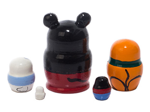 5pc. Mini Mickey Mouse & Friends Matryoshka Nesting Doll Set M750591M 5pc. Mini Mickey Mouse & Friends Matryoshka Nesting Doll Set M750591M