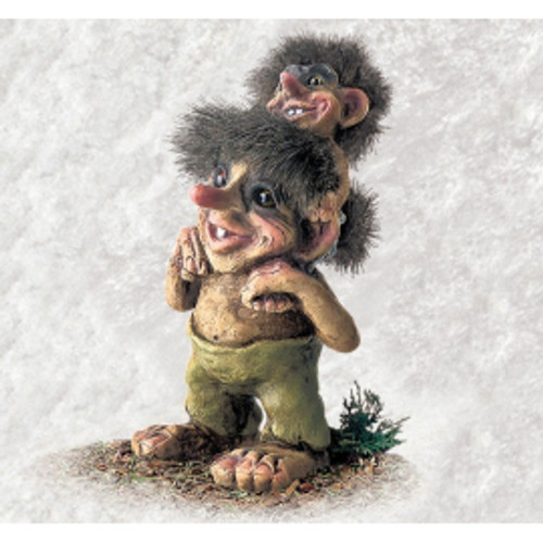 Troll with Child Riding Piggyback #178