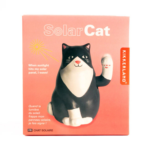 Solar-Powered Waving Lucky Cat #1261