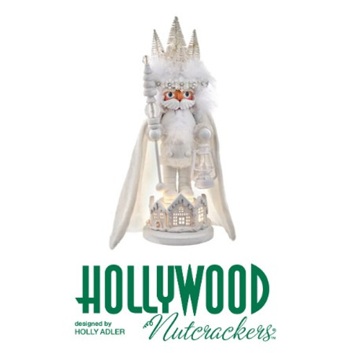 LED Light-Up White Winter King Hollywood Nutcrackers™ Exclusive HA0658