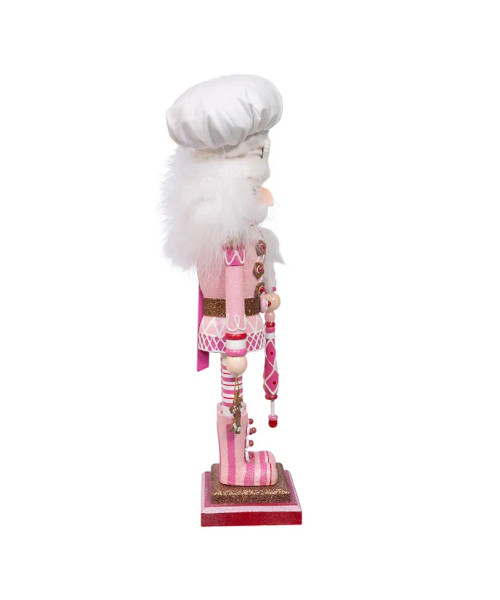 Side view of the Pink Gingerbread Baker Hollywood Nutcrackers™ Exclusive HA0783 Side view of the Pink Gingerbread Baker Hollywood Nutcrackers™ Exclusive HA0783