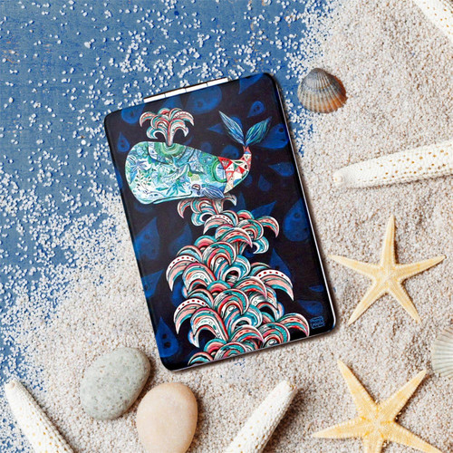 Vintage Art Happy Whale Compact Travel Mirror 5017