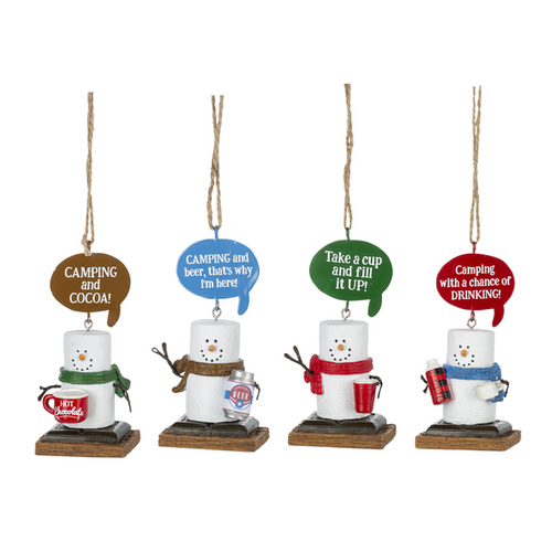 S'mores Camping Beverage Ornaments by GANZ
