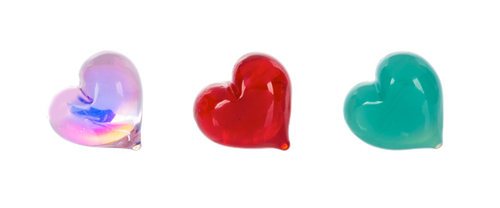 Front view of Colors of Love Heart Pocket Charms (sold separately)