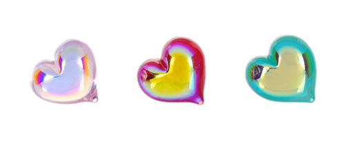 Back view of Colors of Love Heart Pocket Charms (sold separately)