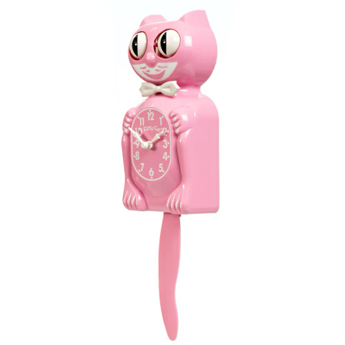 Pink Satin Kitty-Cat Klock® Pink Satin Kitty-Cat Klock®