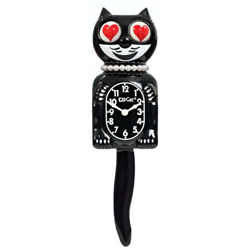 Lady Heart Eyes The Original Classic Black Kit-Cat Klock® LBC-1-HEART