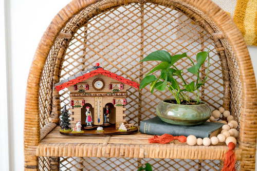 Nuremberg Cuckoo Clock Style German Weatherhaus with Thermometer