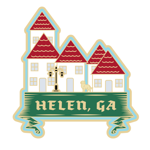 Town of Helen, Ga Enamel Hat Pin Town of Helen, Ga Enamel Hat Pin