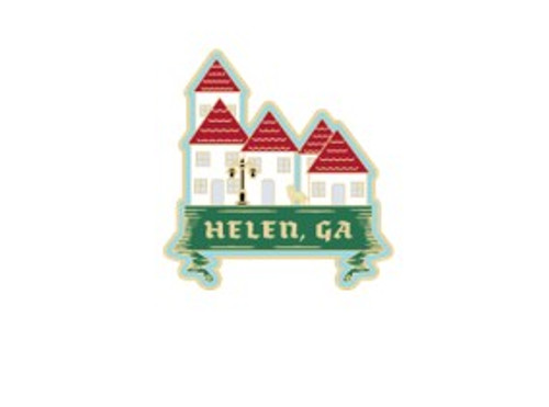 Town of Helen, Ga Enamel Hat Lapel Pin