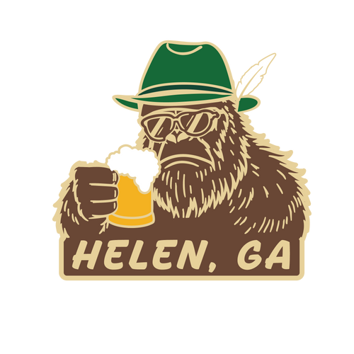 Cool Bavarian Bigfoot Enamel Hat Lapel Pin Cool Bavarian Bigfoot Enamel Hat Lapel Pin