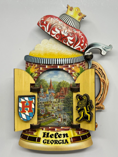 Beer Stein 3D Window 'Helen, Ga' Magnet Beer Stein 3D Window 'Helen, Ga' Magnet