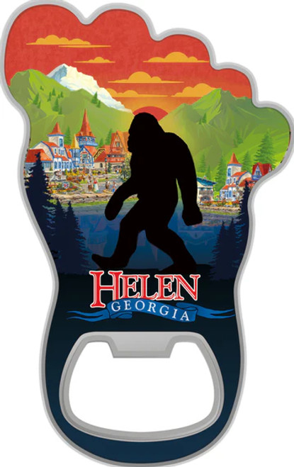 Bigfoot Helen, Ga Metal Magnet Bottle Opener H9011MM
