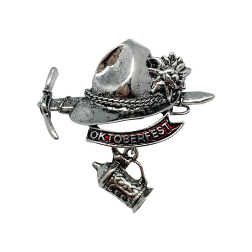 Alpine Hiker Oktoberfest with Beer Stein Charm German Deluxe Hat Lapel Pin 245PH Alpine Hiker Oktoberfest with Beer Stein Charm German Deluxe Hat Lapel Pin 245PH