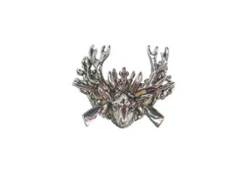 Stag and Rifles Deluxe German Hat Lapel Pin 635PH