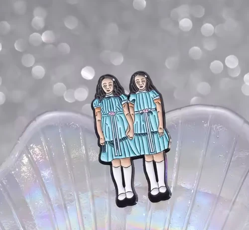 The Shining Grady Twins Enamel Hat Pin