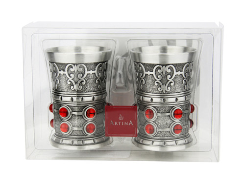 ARTINA's Rubin Collection || Ruby Pewter Shot Glass Set, 1.5oz || Lindenhaus Imports in Helen, Ga ARTINA's Rubin Collection || Ruby Pewter Shot Glass Set, 1.5oz || Lindenhaus Imports in Helen, Ga