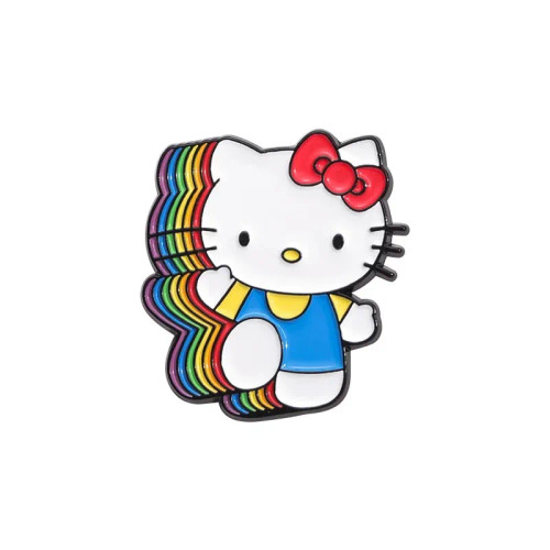 Hello Kitty Retro Rainbow Enamel Hat Pin